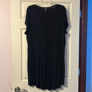 Ambrielle Black Nightgown Short Sleeve XXL